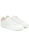 Gucci Ace Gg Sneakers In White Leather In White