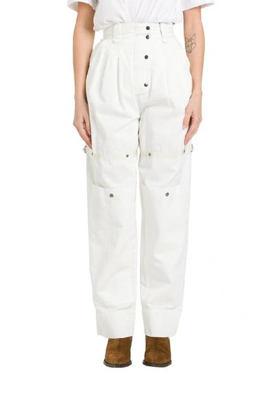 Etro High-rise Carrot Pants In White