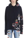 Greg Lauren Embroidered Long-sleeved Hoodie In Black