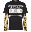 VERSACE MEDUSA AND BAROCCO TROMPLE L'AIL LONG-SLEEVE T-SHIRT,VERY8425RED
