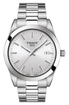 Tissot T-classic Gentleman Bracelet Watch, 40mm In Grey/ Silver