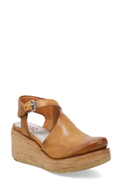 As98 Neddy Wedge Bootie Sandal In Tiger