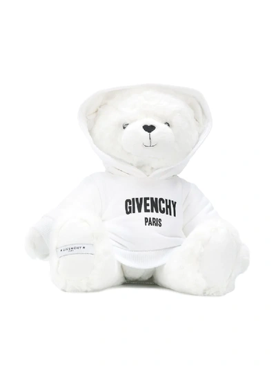Givenchy Teddy Bear With Hoodie In White