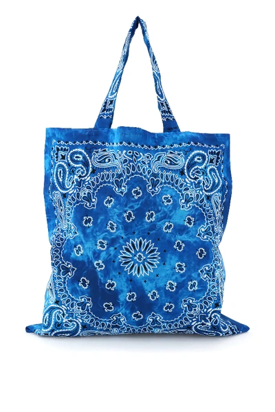 Arizona Love Bandana Print Tote Bag In Blue,white,black