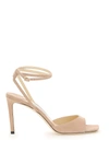 Jimmy Choo Mori Sandals 85 In Pink,beige