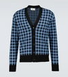 AMI ALEXANDRE MATTIUSSI VICHY JACQUARD CHECKED CARDIGAN,P00476078