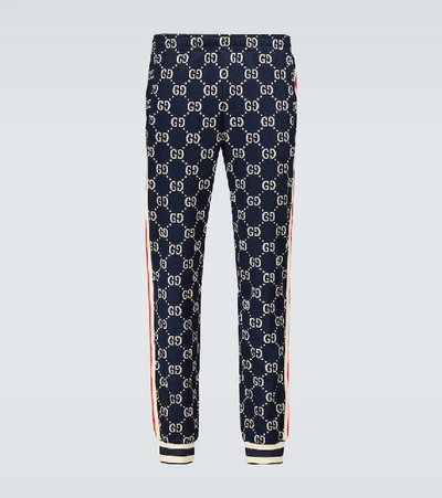 Gucci Gg Jacquard Jogging Pant In Black