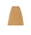 BURBERRY QUILTED HIGH-RISE TWILL SKIRT,P00495243