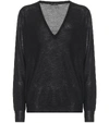 Joseph Cashair Cashmere V-neck Sweater In Black