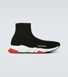 Balenciaga Speed Sneakers In Black