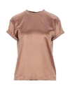 Brunello Cucinelli Blouses In Camel