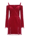 BLUMARINE BLUMARINE WOMAN MINI DRESS RED SIZE 6 COTTON, ELASTANE, POLYAMIDE