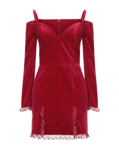 BLUMARINE BLUMARINE WOMAN MINI DRESS RED SIZE 4 COTTON, ELASTANE, POLYAMIDE