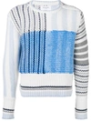 THOM BROWNE PULLOVER MIT INTARSIEN-STRICKMUSTER