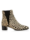 GIUSEPPE ZANOTTI JUDY ANIMAL-PRINT CALF HAIR CHELSEA BOOTS,0400012564602