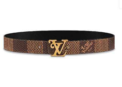 Pre-owned Louis Vuitton X Nigo Squared Reversible Belt Damier - Main Image