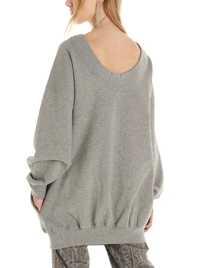 Balenciaga Cristobal Sweatshirt In Heather Grey