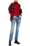 R13 CADDY FADED HIGH-RISE FLARED JEANS,3074457345623024721
