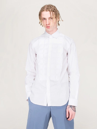 Bottega Veneta Light Stretch Popeline Shirt In White