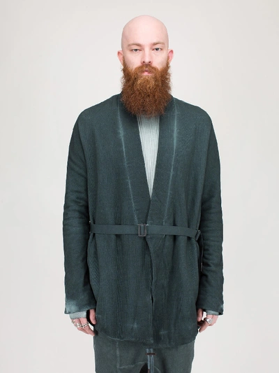 Boris Bidjan Saberi Cardigan Short In Green