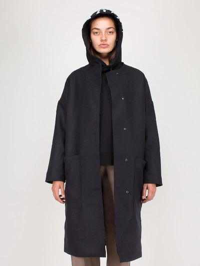 Humanoid Paulin Coat Night In Black