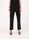 HAIDER ACKERMANN CASUAL TROUSERS COSMOS BLACK RED,-