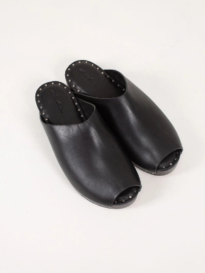 Rick Owens Island Clogs In Black