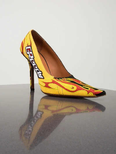 Vetements Embroidered Race Pumps In Black