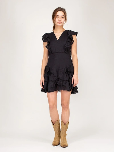balmain h&m black dress Audrey Halter Gown in Black main image 0