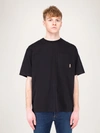 ACNE STUDIOS EXTORR POCKET PINK LABEL BLACK TEE,FN-MN-TSHI000133