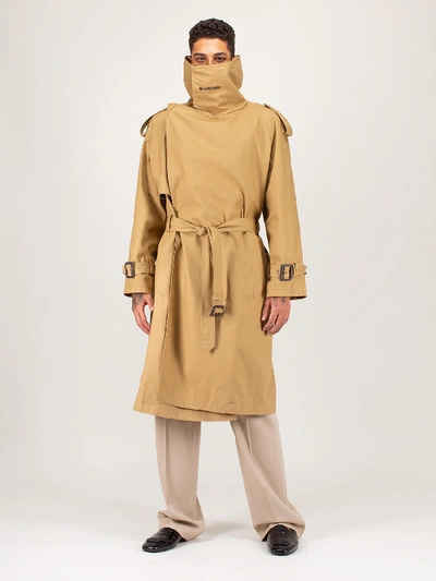 Balenciaga Incognito Trench In Beige