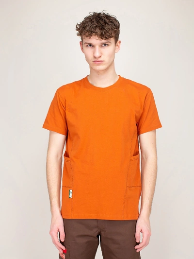 Affix Panelled Workwear T-shirt Orange In Yellow & Orange