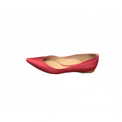 Pre-owned Nina Ricci Pink Cloth Ballet Flats