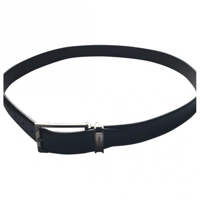 Pre-owned Pierre Cardin Leather Belt In Black