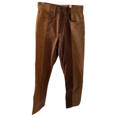 Pre-owned Y/project Brown Cotton Jeans