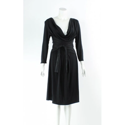 Pre-owned Issa Black Silk Dress