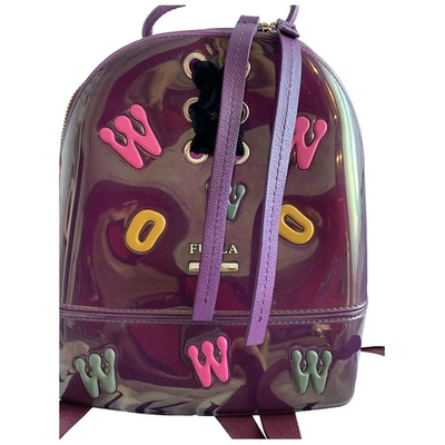 Pre-owned Furla Candy Bag Purple Backpack