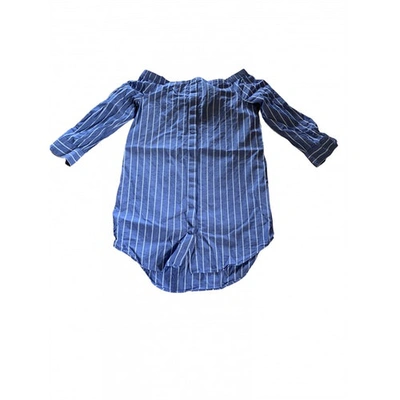 Pre-owned Equipment Blue Cotton Dress