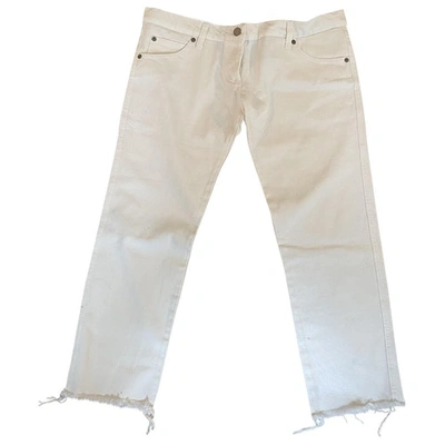 Pre-owned Natasha Zinko White Denim - Jeans Jeans