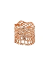 AURELIE BIDERMANN LACE BAGUE ROSE GOLD RING,LACBA01MRG52