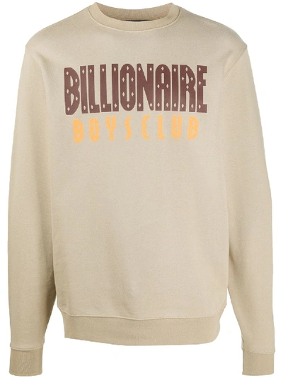 Billionaire Boys Club Logo-print Sweatshirt In Brown