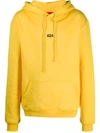424 Kapuzenpullover Mit Logo-stickerei In Yellow