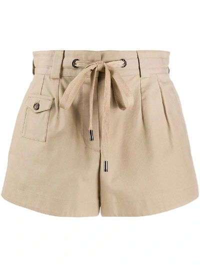 Dolce & Gabbana High-waisted Shorts In Neutrals