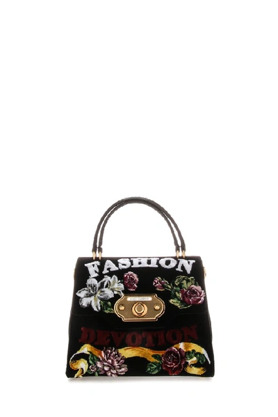 Dolce & Gabbana Top Handle Hand Bag In Black