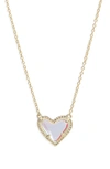 KENDRA SCOTT ARI HEART PENDANT NECKLACE,N1337GLD