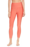 Alo Yoga Airlift High Waist 7/8 Leggings In Strawberry