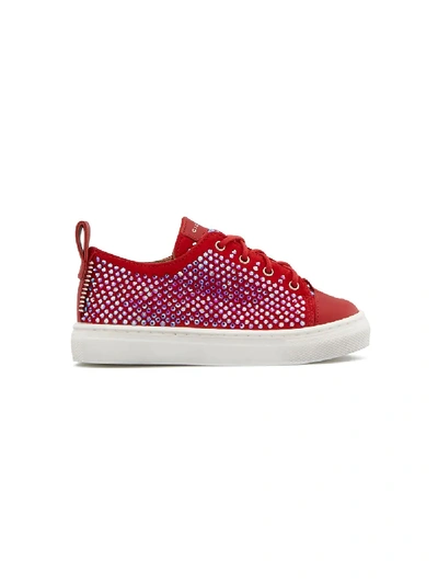 Giuseppe Zanotti Babies' Pyin Sneakers In Red