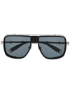 Balmain X Akoni Side Shield Sunglasses In Silver