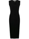 MARCO DE VINCENZO RIBBED BACK CUT-OUT DETAIL DRESS