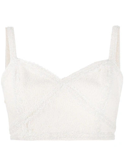 Loulou Cropped Top In White